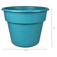 thumbnail image 6 of Mainstays Flint 14" x 18" x 14" Round Teal Thunder Resin Planter, 6 of 6