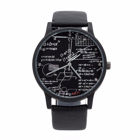 Unique Casual Quartz Leather Wrist Watch for Men Women 