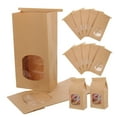 thumbnail image 5 of SEWCHICS Light Brown Biscuit Packaging Bags for Cookies and Snacks - 100Pcs, 5 of 8