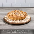 thumbnail image 6 of CounterArt White Tile Medallion Round Acacia Wood Lazy Susan Turntable, 6 of 7