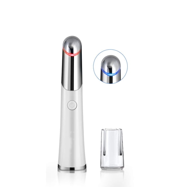 Masajeador de ojos, masajeador antienvejecimiento Landwind Eliminación iónica de círculos oscuros debajo de los ojos con masajeador facial recargable y calentado a 42 ℃ Dispositivo antiarrugas Adepaton MZQ-0676