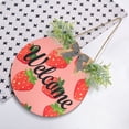 thumbnail image 4 of Strawberry Pattern Welcome Sign for Front Door Wreath Door Sign for Farmhouse Porch Decoration Indoor Outdoor, 4 of 7
