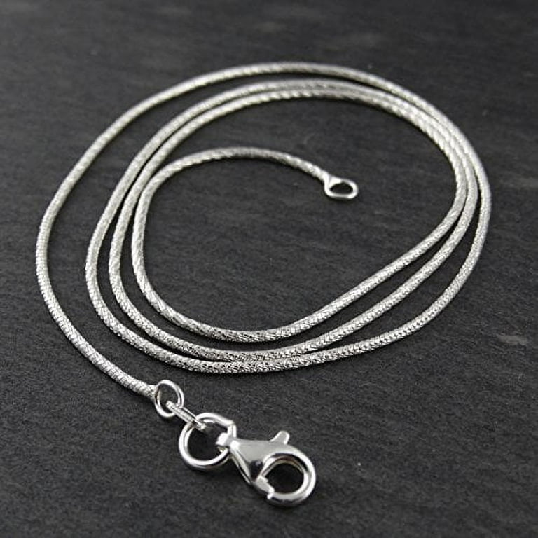 Italian 925 Sterling Silver 1mm 025 Diamond Cut Snake Chain Italian 925 Sterling Silver 1mm 025 Diamond Cut Snake Chain