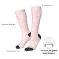 thumbnail image 6 of Fotbe Cute Bunny print Women's Men's Novelty Crew Socks Cotton Socks Knee High Socks for Walking,Running,Nurses,Pregnancy, 6 of 8