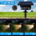 thumbnail image 5 of Focos solares de 72 LED para exteriores, impermeables, 108/136 LED, luz de pared alimentada por energía Solar, encendido/apagado automático para patio, camino de jardín, 5 of 5