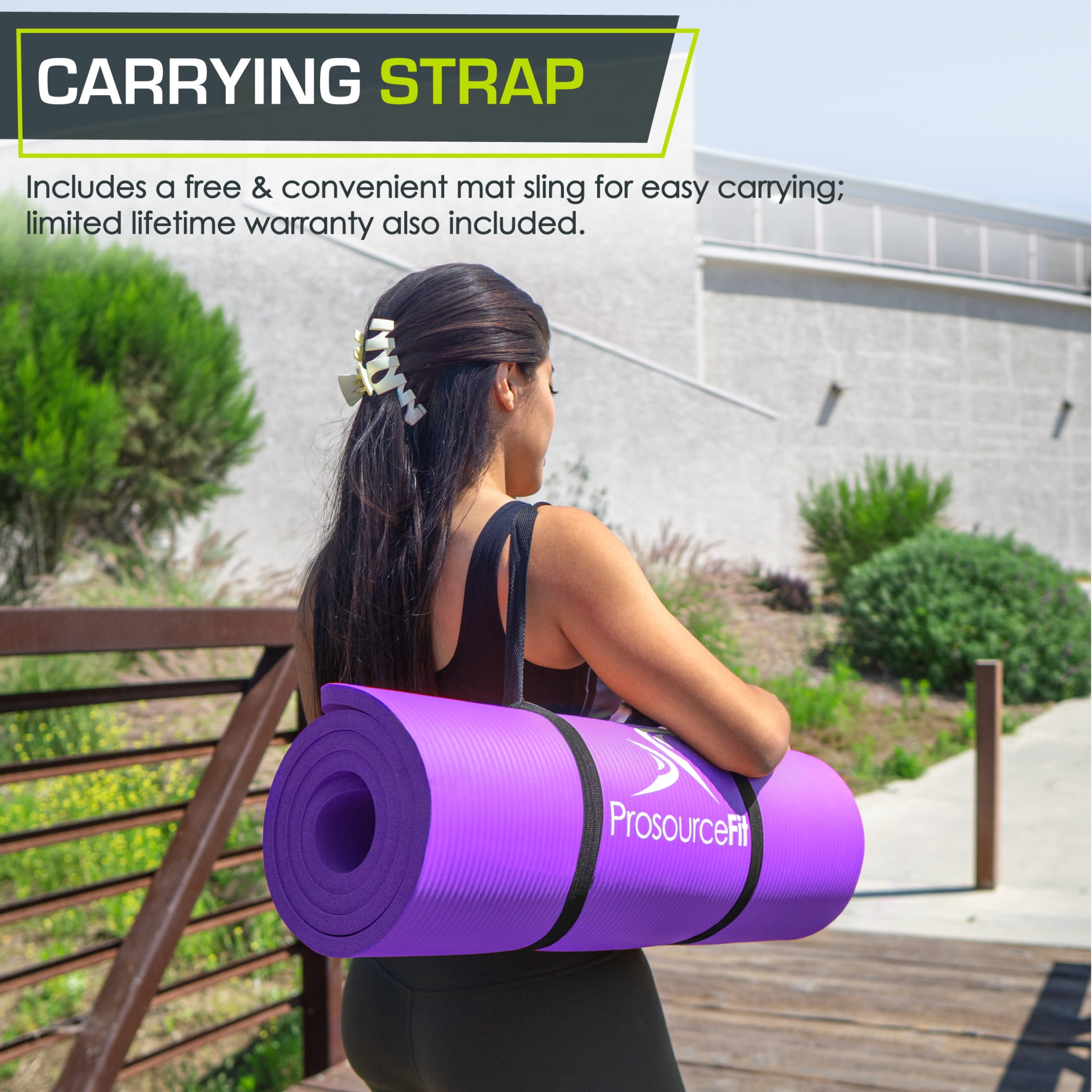 Prosource Fit Extra Dikke Yoga en Pilates Mat, 1/2 Inch Dikte, Aqua