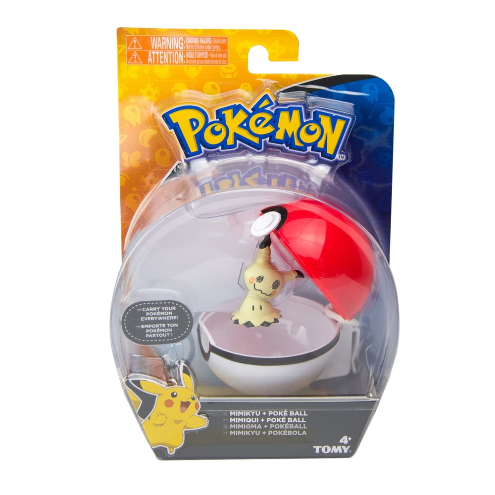 TOMY Pokemon Clip 'n' Carry Poke Ball, Mimikyu Poke Ball - Walmart.com