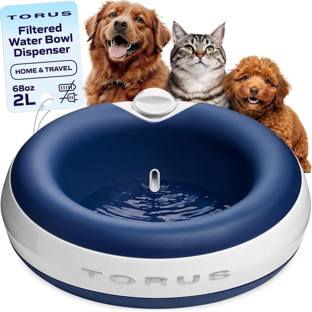 Dispensador portátil de agua filtrada para perros TORUS 2L para mascotas