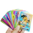 thumbnail image 5 of Juego de cartas de Pokémon, juego de cartas en inglés, español, original, arcoíris, lámina, oro, negro, Metal falso, V, Pikachu, raro, Gx, vmax, 5 of 5