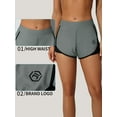 thumbnail image 3 of Alove Women's Solid High Rise Swim Shorts Athletic Board Shorts Bathing Suit Bottoms, 3 of 6