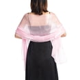 thumbnail image 2 of Mdesiwst Thin Bright Silk Solid Color Dress Shawl Bridesmaid Cheongsam Long Shawl, 2 of 7
