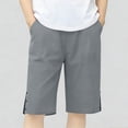 thumbnail image 2 of Bovxnpu Girls Summer Capris Wide Leg Pants Casual Girls Summer Capris Casual with Pockets Elastic Waist Pants, 2 of 9