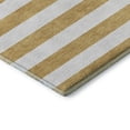 thumbnail image 4 of Addison Rugs Mayfield Washable Transitional Stripes Gold Rectangle Rug, 3' x 5', 4 of 6