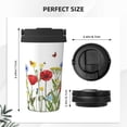 thumbnail image 3 of Daiia Wild Herbs Printed Stainless Steel Tumbler with Lid and Straw, Double Wall Vacuum Insulated Coffee Tumbler Travel Coffee Mug with Leak Proof Lid, 3 of 8