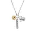 thumbnail image 2 of Delight Jewelry Goldtone Disc 1/2'' Number - 3 - Always My Mother Bar Zoe Necklace, 2 of 4