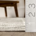 thumbnail image 2 of nuLOOM Chia Modern Moroccan Tasseled Area Rug, 5' 3" x 7' 7", Chia Beige, 2 of 9