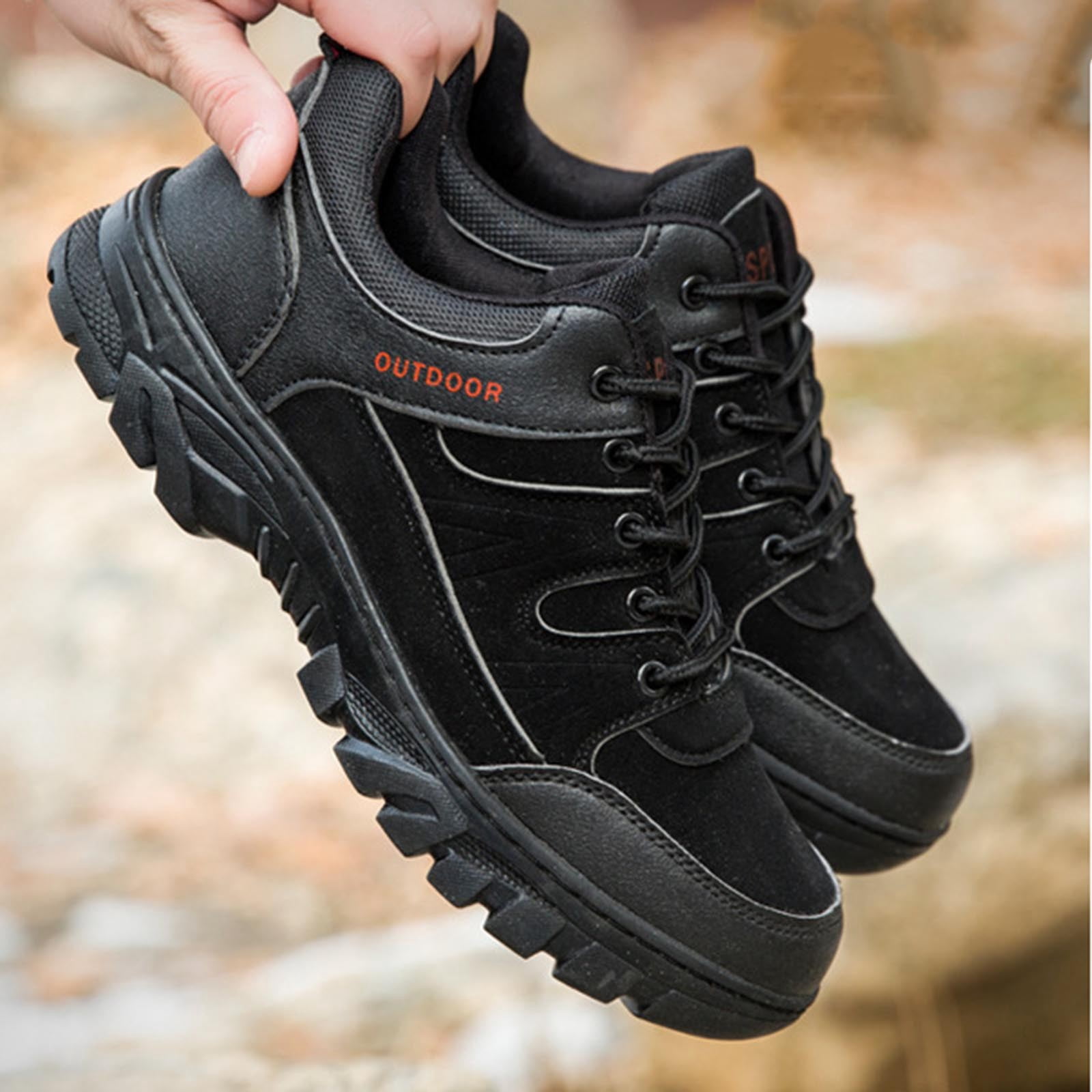 Mens Plus Size Hiking Shoes Spring Summer New Arrival Outdoor Round Toe Comfortable Non-Slip Casual Sneakers for Daily Walking