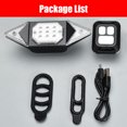 thumbnail image 2 of Feu Arrière de Bicyclette avec Télécommande, Feu Arrière de Vélo Sans Fil Rechargeable, Étanche, Clignotant de Cyclisme, Lumière d'Avertissement, Lumières Arrière DEL pour Vélos de Route, Vélos de Montagne, 2 of 7