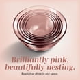 thumbnail image 6 of COOK WITH COLOR Glass Mixing Bowls with Lids, Borosilicate Mixing Bowl Set for Meal Prep, Pink, 12-Piece, 6 of 7