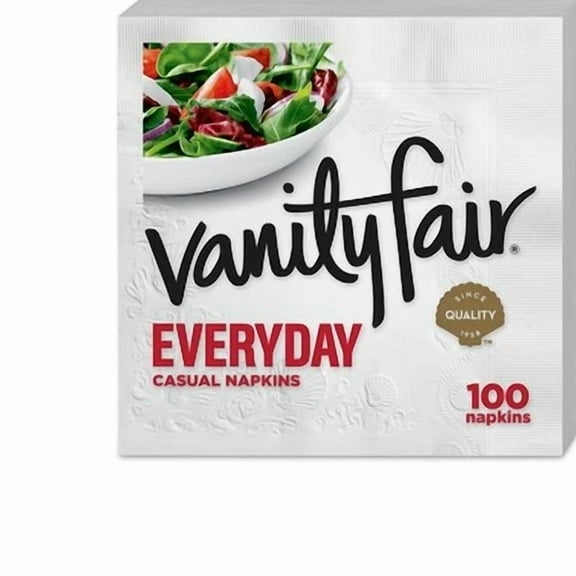 Vanity Fair Everyday Luncheon Napkins 2-Ply White 100/Pack (35501) 1381608