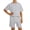 Grey, variant on Boys Casual Outfit Classic Stylish Shorts and Short Sleeves Sets Regular Fit Loose Summer Clothes for Kids Khaki Size 4-5 Years