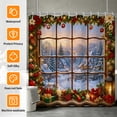 thumbnail image 3 of Tchckioa Christmas Farmhouse Shower Curtain for Bathroom,Waterproof and Privacy Hooks Bath Curtain,72x72, 3 of 6