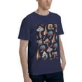thumbnail image 2 of Bingfone Mushroom Doodle Men'S Loose Fit Short-Sleeve Pocket T-Shirt, 2 of 7