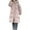 Pink, variant on Women's Lightweight Long Puffer Coat Quilted Oversized Winter Jacket Warm Zip Up Baggy Down Alternative Outerwear XL Size Black