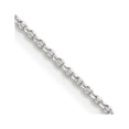 thumbnail image 5 of Auriga Fine Jewelry 925 Sterling Silver 1.25 mm Diamond-cut Forzantina Cable Chain Necklace for Women 24", 5 of 5