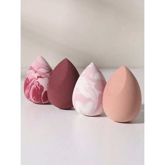 New Makeup Sponge,4PCS Makeup Sponge Set Face Sponge Beauty Sponges Egg Shaped Makeup Blender