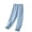 Light Blue, variant on Girls Jeans, Jeans for Girls, Kids Lightweight Lyocell Cargo Flare Jeans Wide Leg Elastic Waist Summer Blue 7-8 Years