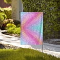 thumbnail image 4 of Wukai Fun Rainbow Pink Garden Flags Double Sided Welcome Garden Yard House Flags Outside Outdoor House (Only Flag), 4 of 8