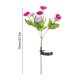 thumbnail image 3 of 7-Head Solar Faux Flower Lights Waterproof LED Artificial Flower Garden Decor Solar Stake Lights for Pathways Lawns Patio Yard Auto off on Landscapes Lighting, 3 of 6