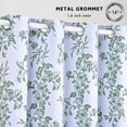 thumbnail image 4 of Alishomtll Floral Curtains Blackout Thermal Insulated Room Darkening Window Drapes for Living Room,Sage Green ,52"x84", 2 Panels, 4 of 9