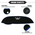 thumbnail image 3 of Unique Bargains Car Dashboard Cover Mat Compatible for Kia Sorento 2017-2020, Protective Polyester Center Console Interior Trim Dash Board Mat Blue Line, 3 of 7