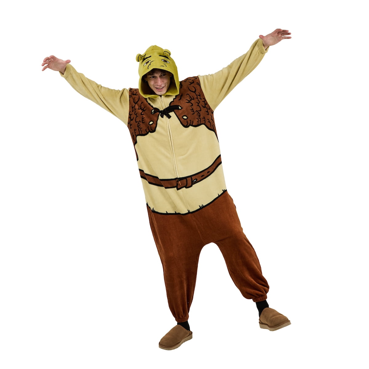Shrek Men's Hooded Kigurumi Onesie Costume-XL