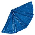 thumbnail image 1 of Christmas Tree Skirt Vibrant Color Elegant Shiny Sequins  Tree Mat for Festive Home Party Decorations, 1 of 10