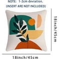 thumbnail image 2 of Mid Century Modern Pillow Covers 1 pcs 18x18 Aesthetic Abstract Art linens Cotton Boho Decor Cute Plants Contemporary Pillows Accents Outdoor Farmhouse Sofa Couch Cases Decorations, 2 of 6