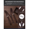 thumbnail image 3 of MOJOGO Vintage Suspenders for Men 1.5 In Y-Back Suspenders for Belt with 3 Supportive Snap Loop Black Free Size, 3 of 5