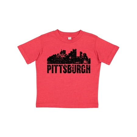 

Inktastic Pittsburgh Skyline Grunge Gift Toddler Boy or Toddler Girl T-Shirt