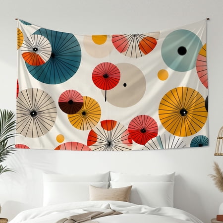 Modern Simple Style Tapestry Umbrella Print Tapestry Bedroom Living Room Dormitory Decoration Home Decoration