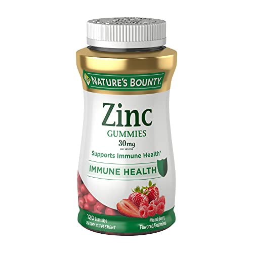 Natureâ€™s Bounty Zinc Gummies, Immune Support Gummies, Supports Skin & Antioxidant Health