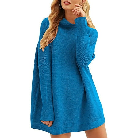 Crazy Price! HIMIWAY Step Up Your Fashion Game with Our Musthave Women s Sweater the Perfect Blend Of Comfort and Elegance! Classic and Fashionable Women s Knit Top Royal Blue XL