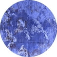 thumbnail image 1 of Ahgly Company Indoor Round Oriental Blue Industrial Area Rugs, 8' Round, 1 of 4