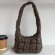 thumbnail image 5 of Bolso Hinchado Hombro Acolchado para Mujeres PU Cuero Con Bolsas Múltiples Nubes Viajar Por, 5 of 9