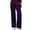 Purple, variant on LRen Women's Velvet Pants High Waist Elegant Trousers with Pockets Work Business Ankle Pants ,Blue,XL