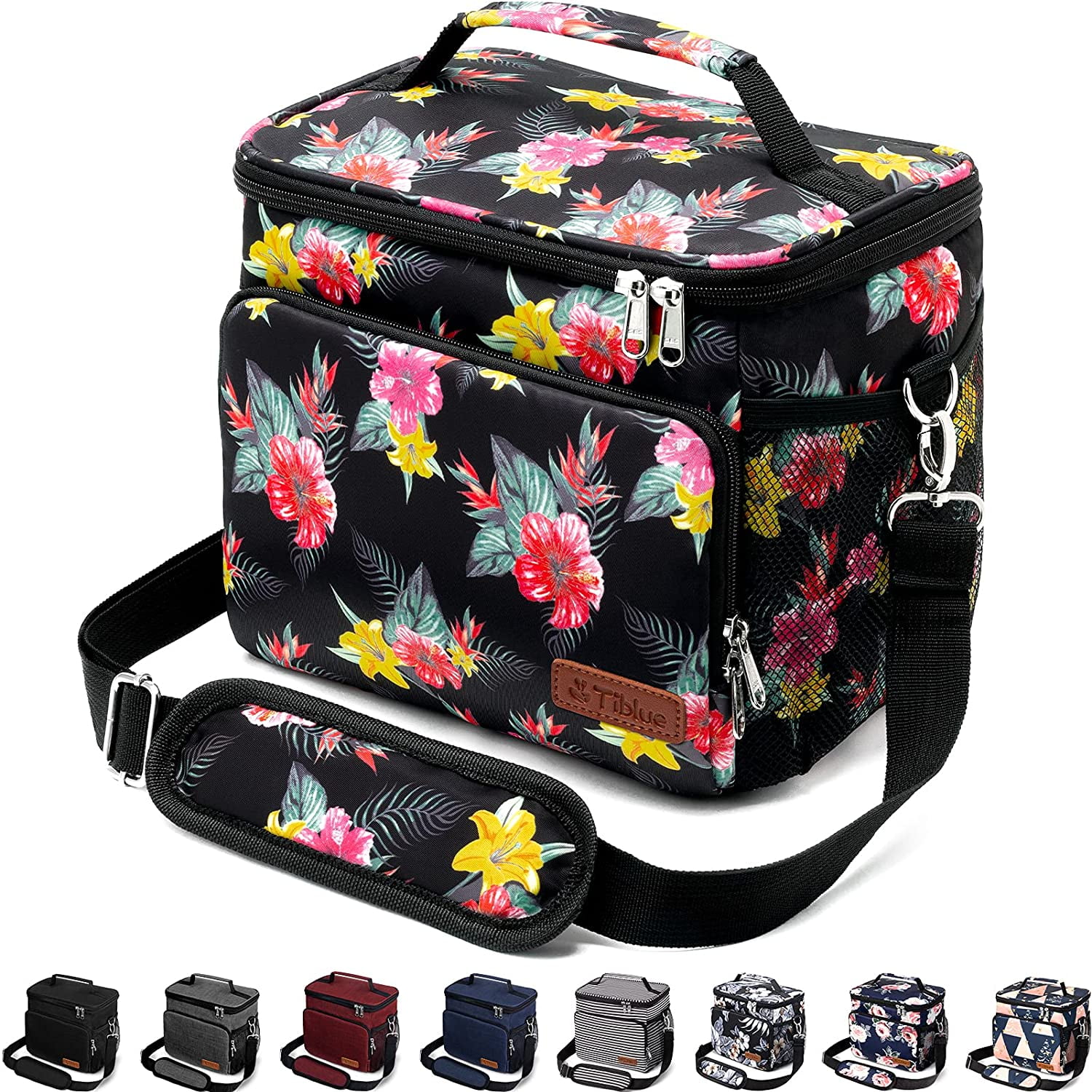 Venture Pal Detachable 2-in-1 Insulated Cooler Lunch Bag Compact Reusable Office Work School Picnic Hiking Beach Lunch Box Organizer with Adjustable Shoulder Strap for Women,Men and Kids 