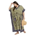 thumbnail image 3 of Caftans pour Femmes Longue Maxi Grande Taille Robe Caftans Manches 3/4 Robes pour Dames Filles en Ligne, 3 of 7