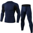 thumbnail image 2 of One opening Men's Quick Dry Long Sleeve Thermal Underwear Set, 2 of 6