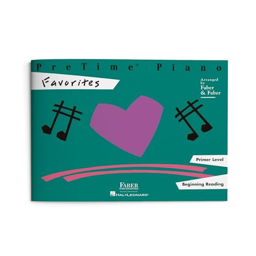 Pre-Owned PreTime Piano: Favorites - Primer Level | Beginner Folk Song Sheet Music for Young Students | Easy Piano Songbook in Middle C Position | Faber Piano Book with Early Elementary Piano Method